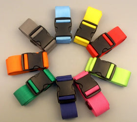 Wholesale Bulk Printed Adjustable Travel Luggage Belt Custom Logo Personalized Nylon Free Sample Custom Luggage Strap