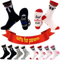 Wholesale Personalised Best Mom and Dad Graphic Socks Women Men Novelty Couple Cotton Crew Socks