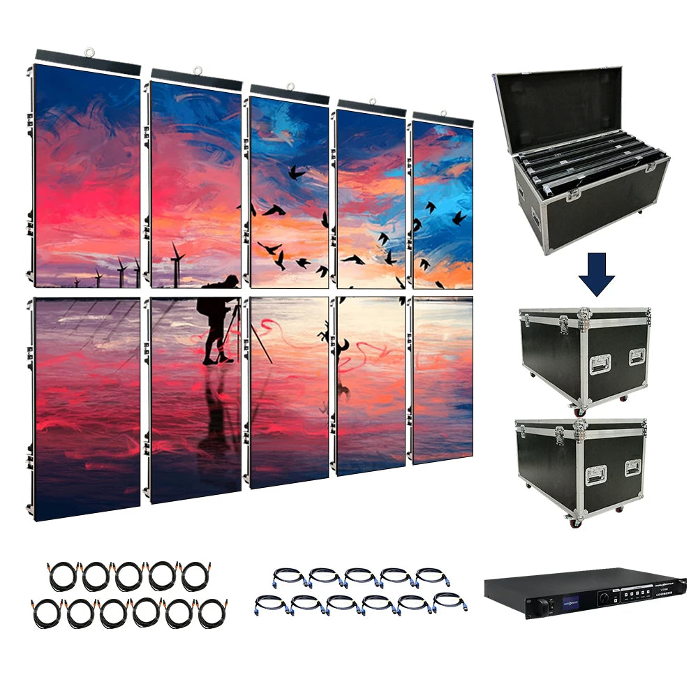 RAYBO P2.9 Indoor LED Display Video Wall Module 500x1000mm LED Panel Screen High Resolution Indoor LED Display