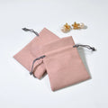 Custom Luxury Small Drawstring Pouch Jewelry Container Packaging Bags for Luxury Jewelry and Mini Gifts