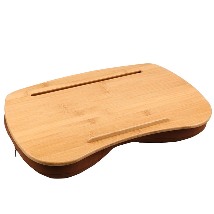 Portable Bamboo Home Office Laptop Pillow Table Computer Laptop Stand Lap Desk with Pillow Cushion