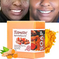 Free Shipping Service Organic Turmeric Handmade Vegan Olive Oil Foaming Whitening Soap One Women Acne Treatment Custom Printed