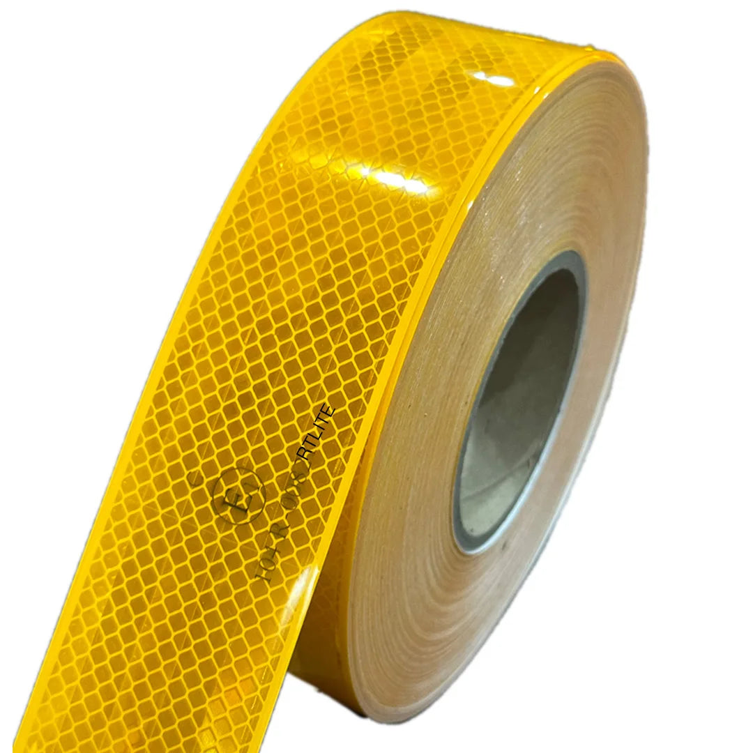 RTLITE Self Adhesive Yellow Color ECE104R Retro Reflective Tape for Truck Safety