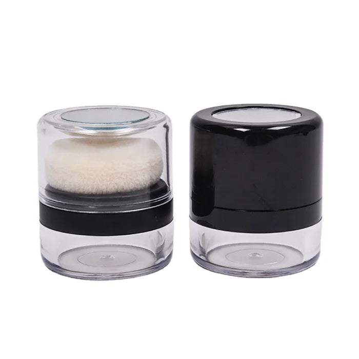 New OEM JAR Empty Powder Puff and Loose Powder Cosmetic Jars