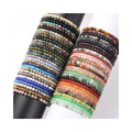 Women 4mm Natural Stone Agate Beads Bracelet Mini Energy Healing Crystal Stone Men Bracelet Jewelry