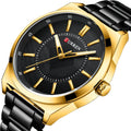 CURREN Logo Wristwatches 8407 Simple Men's Business Quartz Wrist Men Watches Minimalist Watch Luminous Clock Relogio Masculino