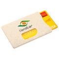 Factory Supply Card Holder Custom Logo Print Environmentally Friendly Biodegradable Wheat Straw RFID Name Credit ID Card Holder