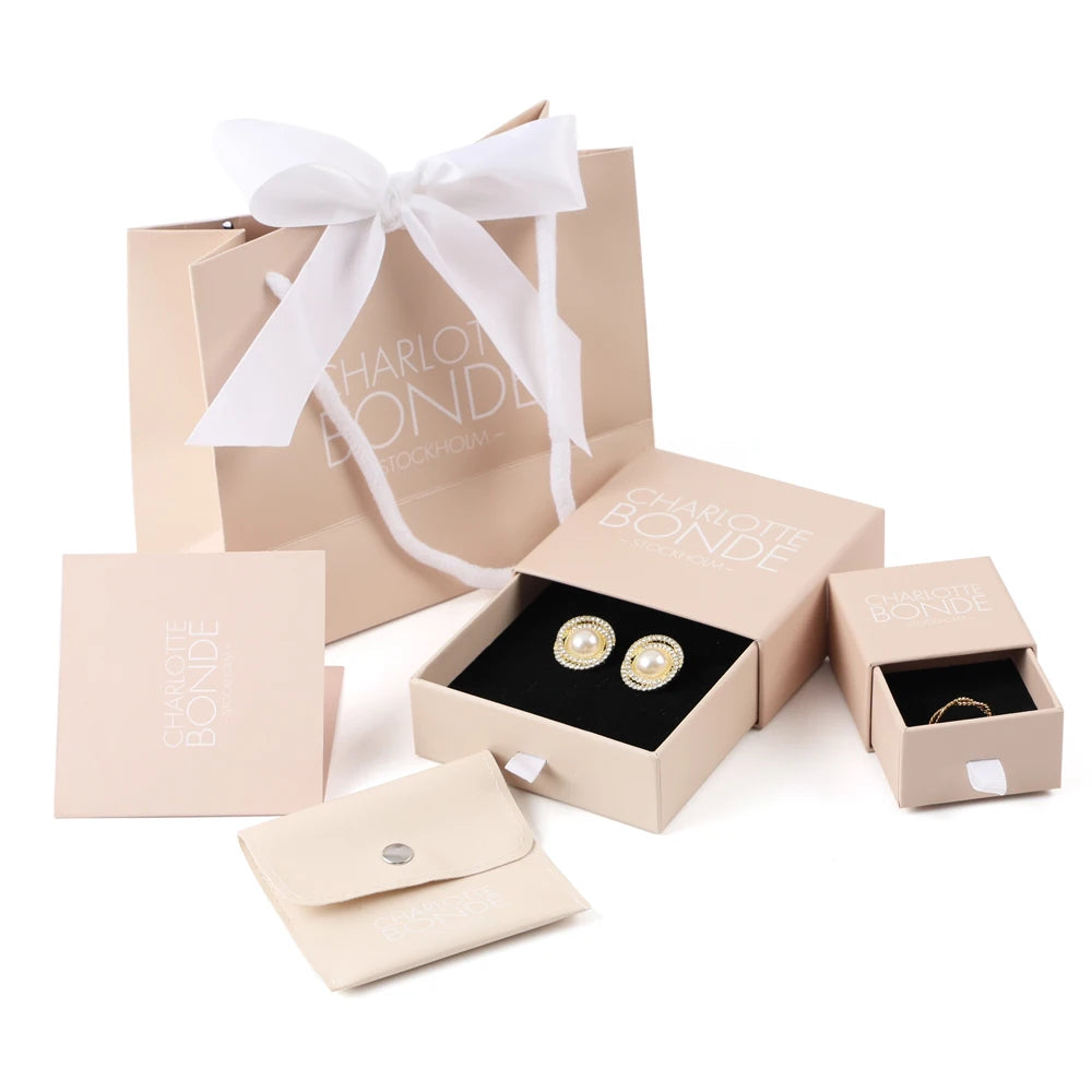 Custom Logo Printed Recyclable Pink Microfiber Pouch Bag Quality Square Jewelry Drawer Packaging Box with Sponge Liner Low Price