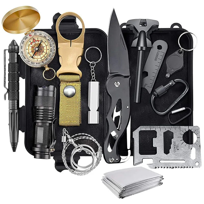 Wholesale Camping Hiking Survival Gear Outdoor Survival Tools Kit for Adventure Activities