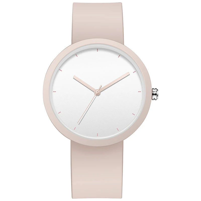 Fashion Minimalist Pink Quartz Wristwatches Sport Watches Women Newest