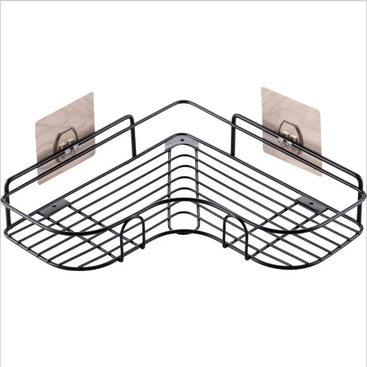Top Quality Wall Mount Shower Caddy Stainless Steel Bathroom Storage Organizer Triangle Corner Shower Shelf
