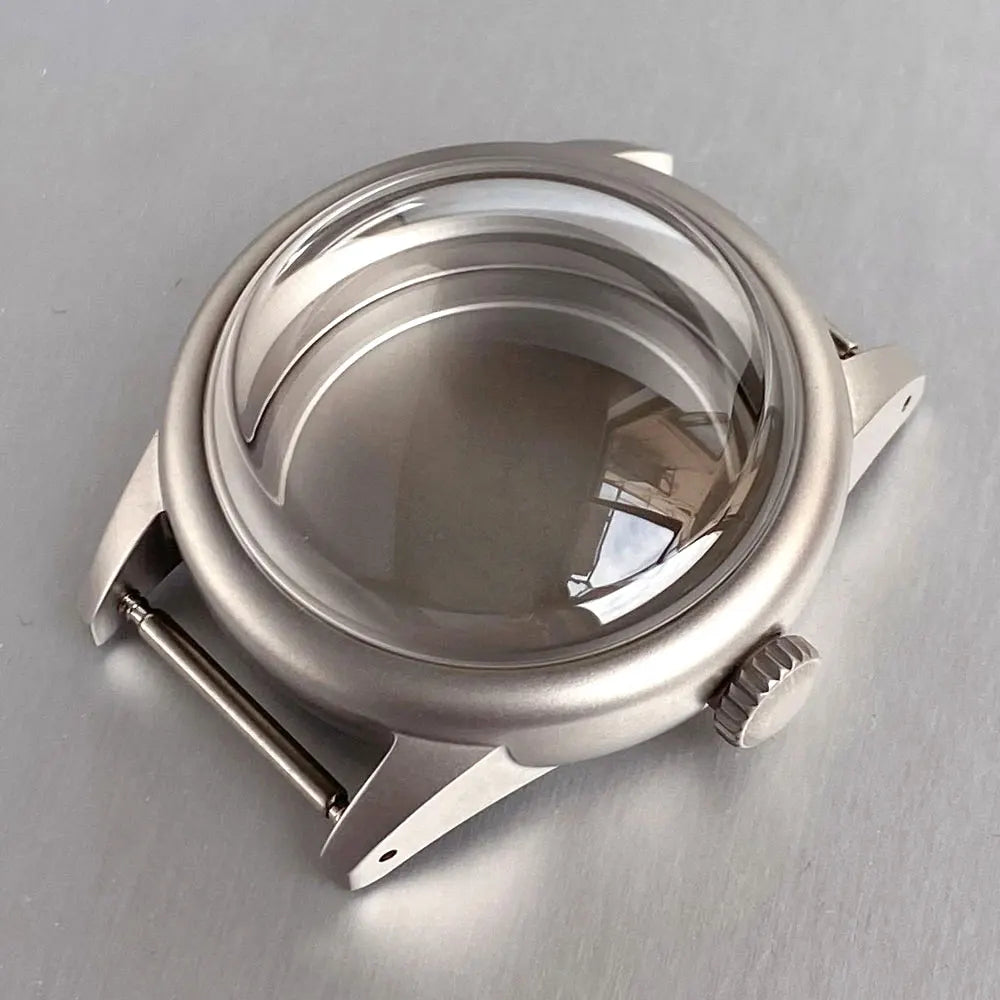 36mm Watch Case Super Bubble Glass World War II Men Fit NH34 NH35 NH36 ETA2824 PT5000 Movement 20ATM Sapphire Glass Watch Parts