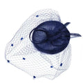 Elegant Linen Mini Fascinator Net Yarn Retro Headdress Hair Band Flower Accessories Party