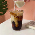 Hot Sell Light Borosilicate Iced Tea Reusable Glass Tumbled Glass Cup for Cold Drinking