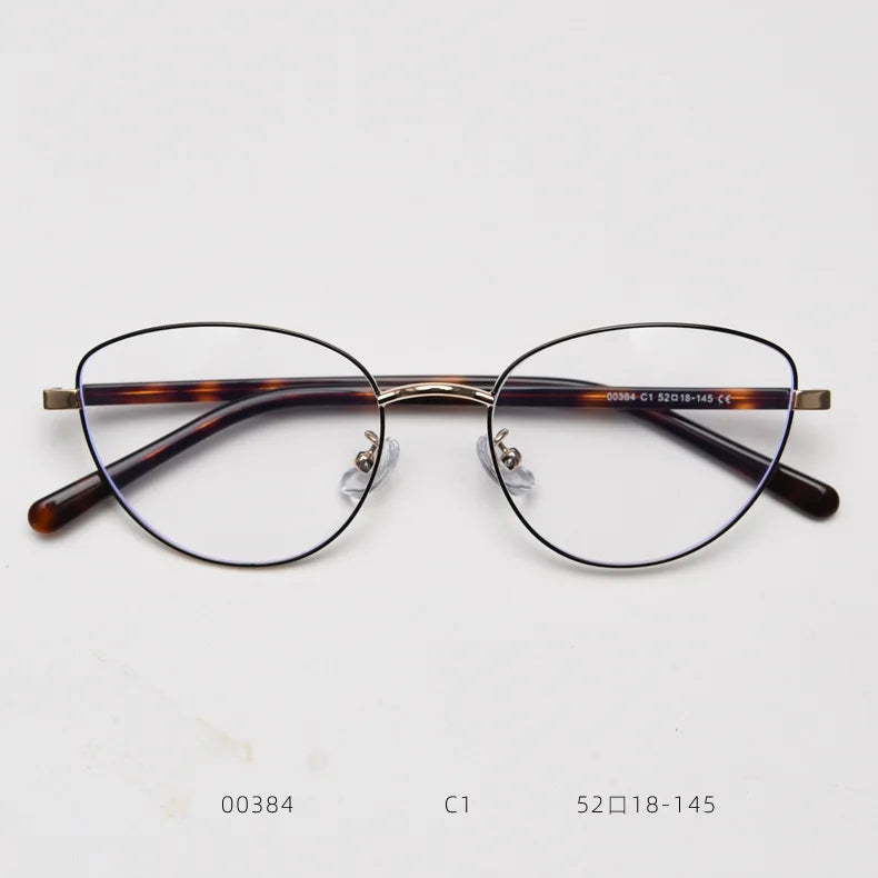 2025 Cat Eye Shape Glasses Frame Women European American Style Glasses Women Blue Light Blocking Female Eyeglass
