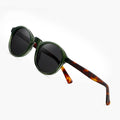 2026 Gafas De Sol Custom Logo New Years Round Sunglasses for Men Women Retro Logo Vintage Acetate Sunglasses
