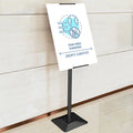 Floor Poster Display Stand | Metal Advertising Display Stand | Indoor Retail & Trade Show Sign Holder