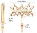 Charmkey Umbrella Swift Yarn Winder Wooden Hand Operated Bobbin Winder Holder