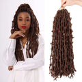 Wholesale Faux Locs Crochet Braids Soft Butterfly Braiding Synthetic Hair Extensions Loc Butterfly Locs Crochet Hair for Women