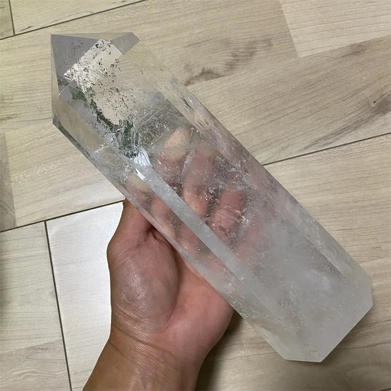 Wholesale Natural Healing Crystal clear Quartz Point Large Crystal Wand