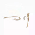 LOZRUNVE Alibaba Jewelry Factory Fashion Diamond Bead Hoop Earring 925 Silver