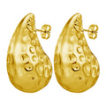 European American Style French Retro Baroque Shaped Stainless Steel Stud Earrings Fall Winter New Linsa Design Jewelry