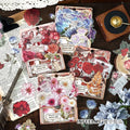 20 Sheets/pack Letters From the Mountain Series 4 Colors Floral Theme Stickers 4