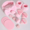 Wholesale Bow Headband Wristbands Beauty Sponges Mini Latex Free Makeup Sponges Triangle Powder Puffs Personal Care Set