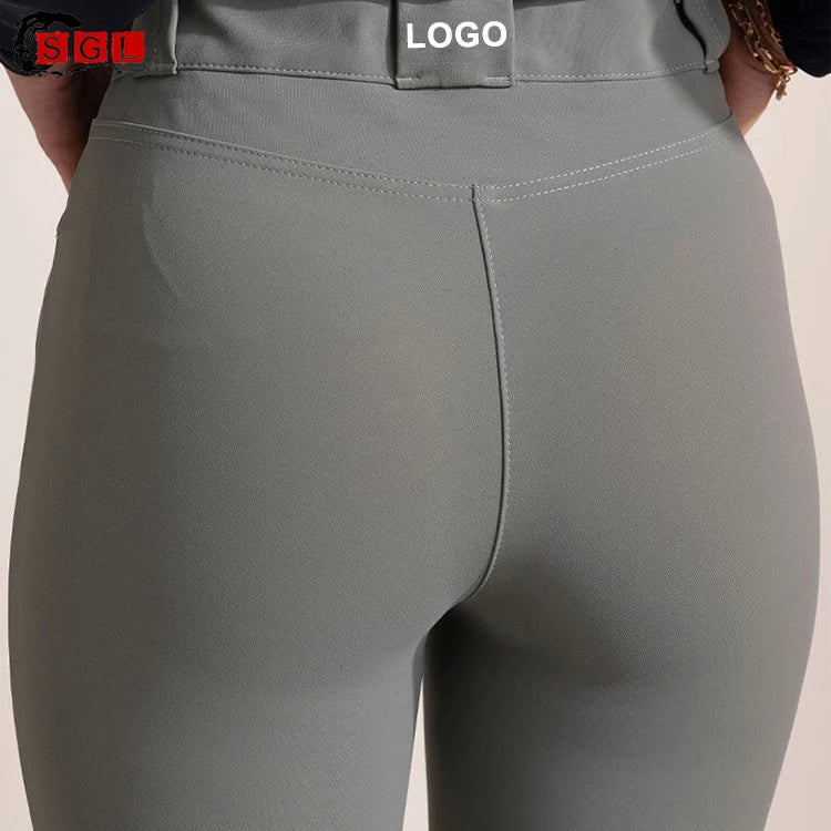 Horse Sport Women's Exercise High Waist Pants OEM Riding Trouser Breeches Skinny  Equestrian Legging by International Standard
