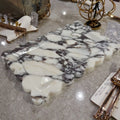 Nordic Style Luxury Marble Rectangle Serving Tray Eco-Friendly Polished Smooth Surface Home Party Jewelry Display Elegant Decor