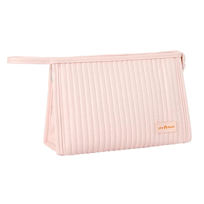 Hot Sales Fashion New Travel PU Waterptroof  Zipper Closure Women Toiletry Makeup Cosmetic Storage Pouch Bags