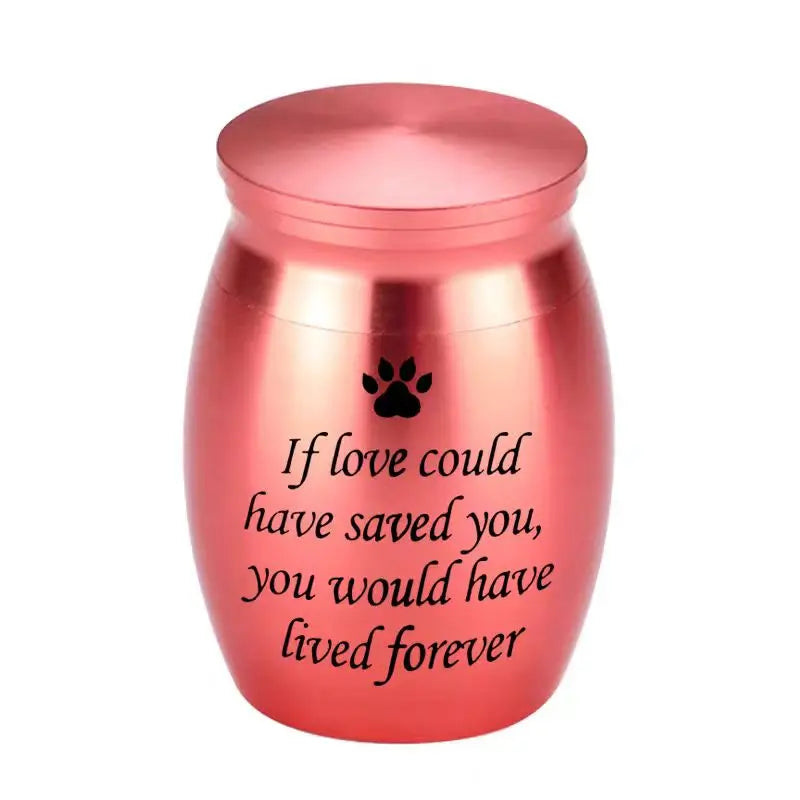 Wholesale Customizable Modern Teardrop Stainless Steel Eco-Friendly Pet Cremation Urn Personalized Ash Holder Memorial for Small