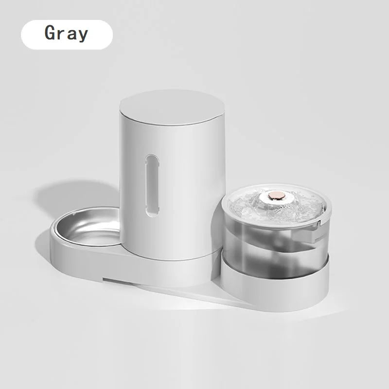 Intelligent Electric Dog Plastic Eco-friendly Bowl Dog Rice Basin Wet/Dry Separation Water Grain Integration Automatic Feeder