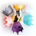 Crown Princess Cupcake Wrappers Laser Muffin Paper Baking Cake Cups Decoration