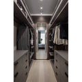 Modern Design Simple Glass Walk in Closet Wardrobes Hotel Bedroom
