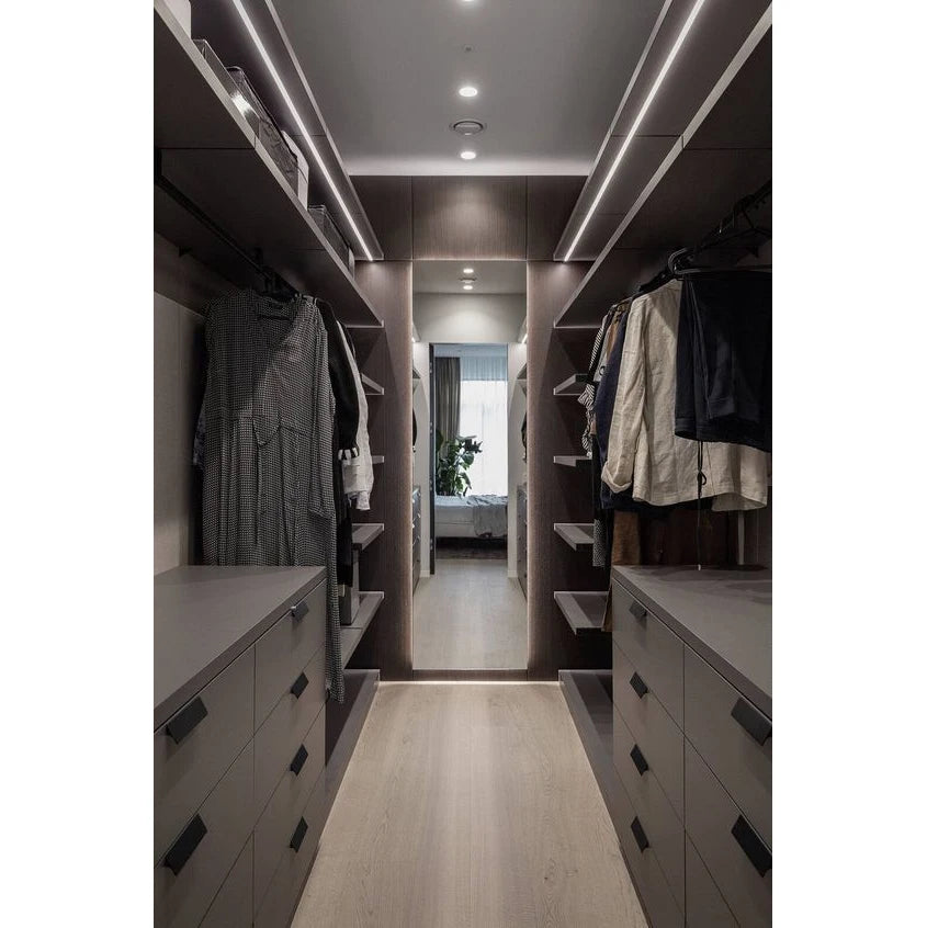 Modern Design Simple Glass Walk in Closet Wardrobes Hotel Bedroom