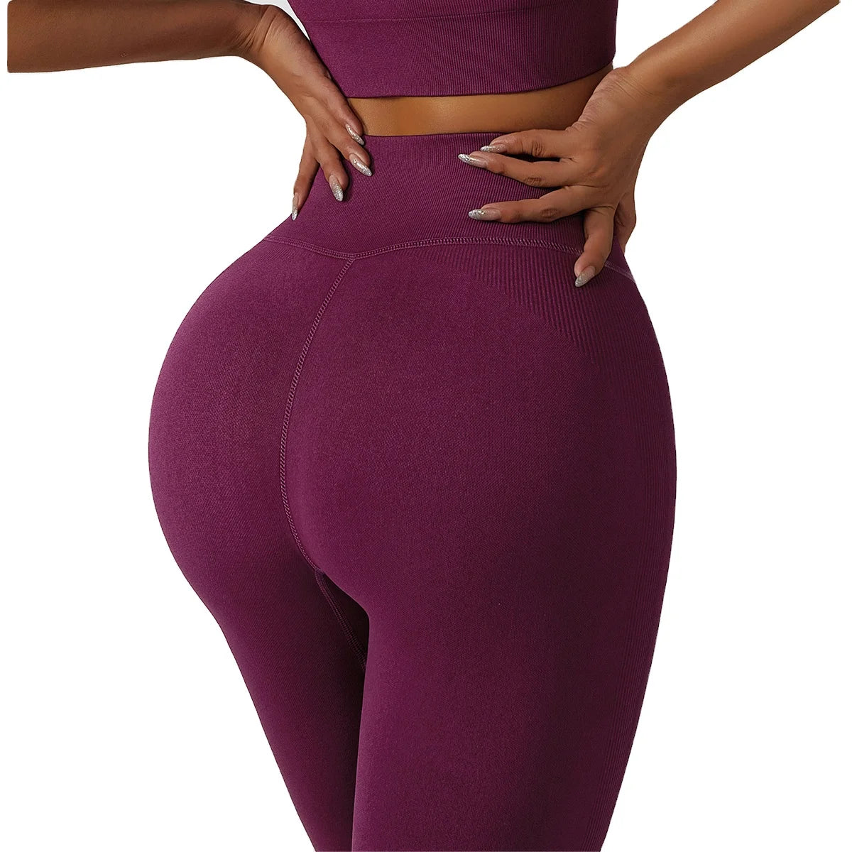 New Seamless Yoga Leggings Women's High-waisted Workout Pants Tummy Control Butt Lift Yoga Pants