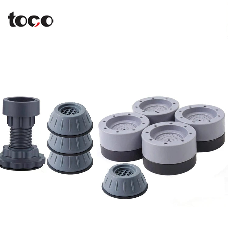 Toco Washing Machine Foot Furniture Pads of Superior Quality Anti-Vibration and Anti-Walk Washer and Dryer Pads in Set of 4 Pc
