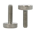 M1.6x3 4mm Head DIA DIN653 M4M5 304 Stainless Steel Knurled Flat Head Big Size Knob Thumb Screw M4x12 for Camera