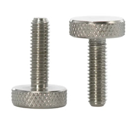 M1.6x3 4mm Head DIA DIN653 M4M5 304 Stainless Steel Knurled Flat Head Big Size Knob Thumb Screw M4x12 for Camera