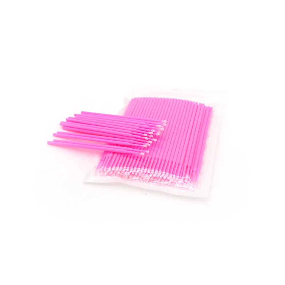 100pcs Disposable  Micro Brush Dental Micro Brush Applicator Eyelash Extension Micro Applicators Microbrush for Salon