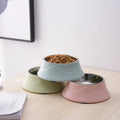 Kingtale Pet Supplier Luxury Stainless Steel Pet Dual Purpose  Dog Bowl for Food and Water