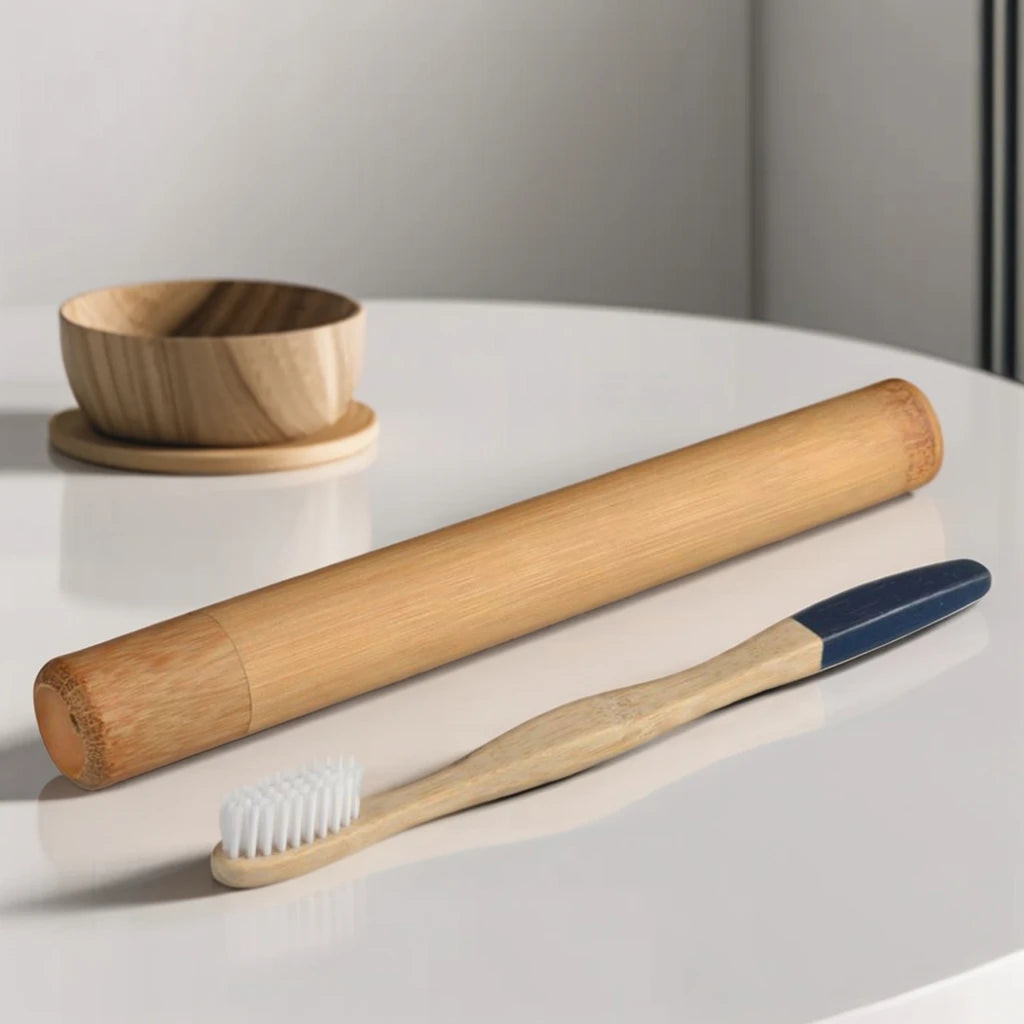 Eco-Friendly 10000 Bristle Microfiber Bamboo Toothbrush Ultra Soft Disposable for Sensitive Teeth Biodegradable and Home Use