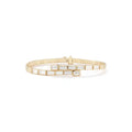 Latest Rectangular Diamond Bracelet and Gold-plated Bracelet for Women's Daily Custom Brass Jewelry