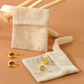 Custom logo Linen Cotton Natural Packaging Gift Small Jewelry Dust Bag Eco Friendly Linen Custom Jewelry Pouch