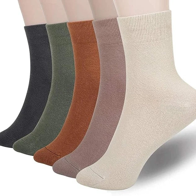 New Womens High Quality Solid Color Above Ankle Crew Sweat-Absorbent Sock Soft Colorful Cotton Bootie Sweet Socks for Women