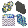 PUL Waterproof Printed Menstrual Pads Wet Bag 18*14cm Pouch With Zipper