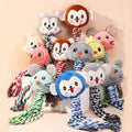 Pet Dog Plush Toy Animal Cotton Rope Dog Toy Squeaky Interaction Dog Chew Toy