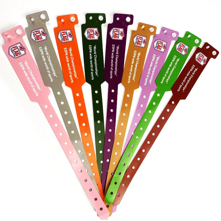 Factory Hot Sales Colorful Printed  Custom Waterproof Id Wristband for Events