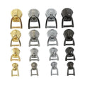 MZhardware 3/5/8/10# Zipper Sliders for Metal Zippers D Ring Zips Pulls Bag Repair Kit DIY Luggage Sewing Accessories